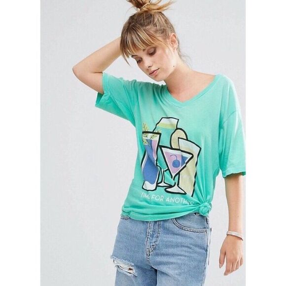 NWT WILDFOX BRUNCH FOR ANOTHER TIME RETRO TEE - Picture 3 of 8